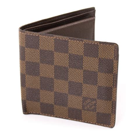 louis vuitton damier ebene wallet fake|louis vuitton men's checkered wallet.